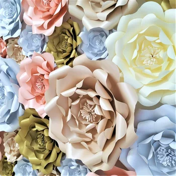 DIY Gigant de Flori de Hârtie de Mare a Crescut Pentru Decoruri de Nunta Decoratiuni Meserii de Hârtie Copil Pepinieră Ziua de Design Interior
