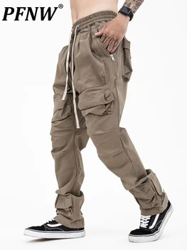 PFNW Mens Techwear High Street Buzunar Multi Funcțional Scule Tactice Pantaloni Barbati Casual Valul Stil Safari Pantaloni de Marfă 12A2828