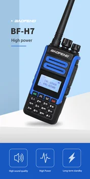 Baofeng BF-H7 Walkie Talkie Amatori Ham Radio CB 10W Dual Band 136-174&400-520MHz 128 de Canale Două Fel de Radio Drop-rezistent