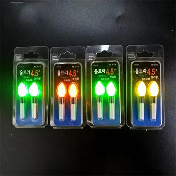 2 buc/lot Stick de Lumină Galben/Rosu/Portocaliu Lightstick Lucra Cu CR322 Luminoasă cu LED-uri Plutesc Noaptea de Pescuit Float Bobber Accesoriu B388