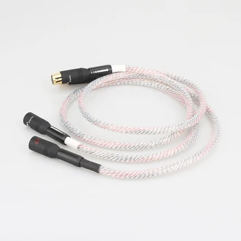 Audiocrast XR001 Argint Placat cu XLR cablu Echilibru Cablu pentru preamplificator XLR cablu HIFI