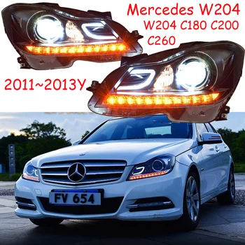 2011~2013 Masina Bupmer Cap de Lumină Pentru Mercedes Benz Faruri W204 C180 C260 C200 Accesorii Auto Led ASCUNS de Ceață Benz W204 Far