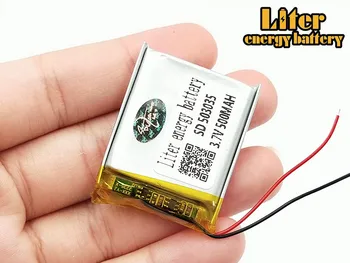 Polimer baterie de 500 mah 3.7 V 503035 smart home boxe baterie Li-ion pentru dvd,GPS,mp3,mp4,E-book, căști,difuzor Bluetooth
