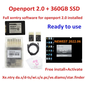 Cele mai noi Xentry software 2022.06 cu Tactrix Openport 2.0 Port Deschis J2534 Scanner Instrument de Diagnosticare Xen.încercați Software-ul pentru Masinile Benz