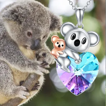 Moda clasic Populare Noi Koala Drăguț Pandantiv Colier pentru Femei, Accesorii de zi cu Zi, cadouri, Cadouri Aniversare