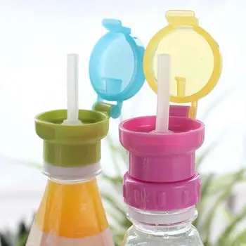 De Vânzare la cald Portabil Copiii Sticla de Băutură de Spill-Proof Suc Apa minerala Sticla Twist se Acoperă cu Paie Spill-Proof Băuturi 