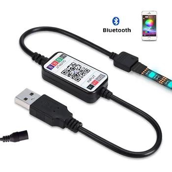 USB/DC 5-24V RGB de Control Conector pentru Benzi cu LED-uri de Lumină de Telefon Inteligent Controller Wireless APP Bluetooth 4.0 Pentru 4 Pin 5050 RGB Benzi