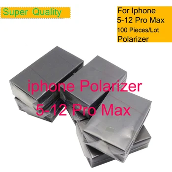 100buc/lot Pentru iPhone 12 Pro Max Polarizate Fața Ecran LCD de Polarizare a Luminii Film X XR XS Max 11 Pro 7 8 Plus Polarizor