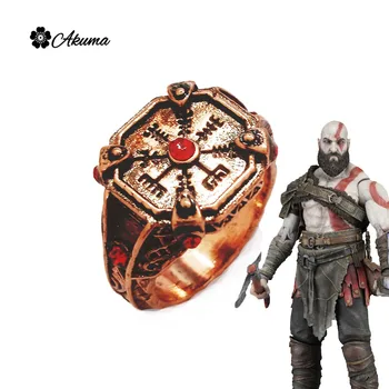 Joc fierbinte Kratos Zeul Razboiului Inele Ares Retro Fulgi de zăpadă Inele pentru Om, Pentru că Moda Bijuterii Accesorii de Halloween Cadou
