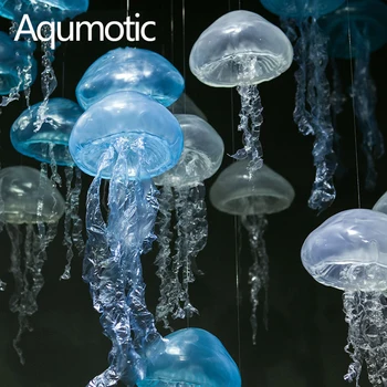Aqumotic Silicon Mare Meduze Decorative pentru Simulare Jellyfishes Marin Tema Decor Ornament de Animale de Mare