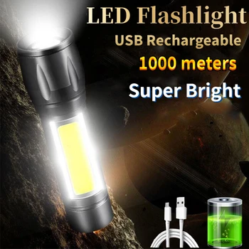 Construit În Baterie XP-G Q5 Zoom Mini Lanterna Led-uri Lanterna Lampa Felinar 1000Lumen Reglabil Lanterna Impermeabil T6 Led-uri Lumina