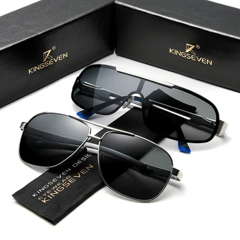 3PCS KINGSEVEN Design de Brand Bărbați ochelari de Soare Polarizat Lentile 100% UV Protectie Combinată de Vânzare