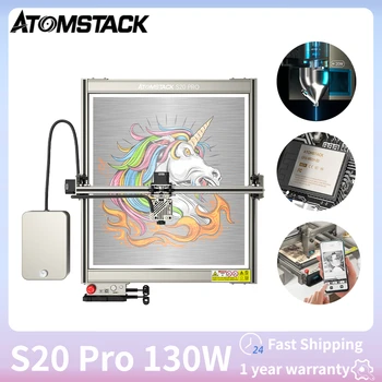 ATOMSTACK X20 A20 S20 Pro 130W Putere Gravare Laser CNC Mașină 4×6W Putere de Ieșire Suport Offline Gravura Logo-ul Cu Aer Ajuta