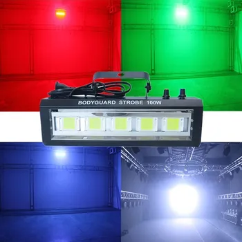 Cea mai buna calitate Înaltă luminozitate LED 100W lumina Strobe pentru DJ Petrecere Disco KTV cameră club de noapte 100w Flash LED lămpi