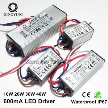 3W-60W Izolare Impermeabil LED Driver 600mA Factor de Putere Mare de Iluminat, Transformatoare, Pentru Proiector Lumina de Alimentare