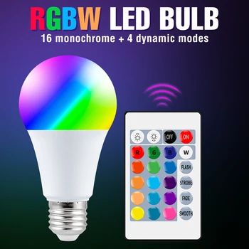 E27 RGB Bec LED-uri AC 85-265V 5W 10W 15W RGBW Lumina RGB Lampada Schimbătoare Colorate RGBWW Estompat Lampa LED Cu Telecomanda