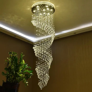 SHIJIA Moderne Candelabru de Cristal pentru Spirală de Design Interior Scara de Lux Coridor CONDUS Candelabru de Cristal