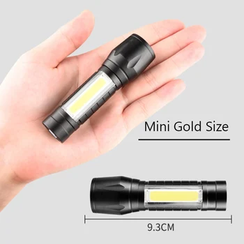 Portabil USB Reîncărcabilă Lanterna LED-uri XPE Built-In BatteryTactical Lanterna Lanterne 3Modes Lumina de Lucru Urgență Lanterna
