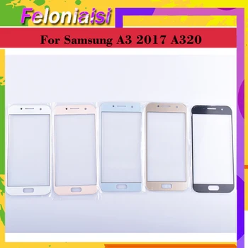 Pentru Samsung Galaxy A3 2017 A320 A320F SM-A320F/DS Touch Screen Geam Frontal Panou TouchScreen Exterior Lentile de Sticlă NU LCD