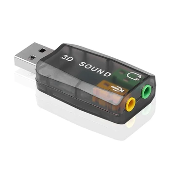 USB la Jack de 3,5 mm Audio Adaptor USB 2.0 la Aux Microfon Căști Externe de Sunet 3D Card CM108 Cip pentru PC, PS4, PS5