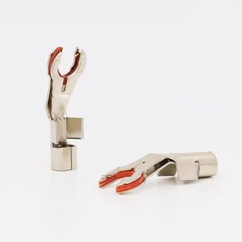 Hi-End Placat cu Rodiu cu Difuzor Conector DIY Furculita Plug Pentru Amplificator Audio de sex Masculin Jack Socket