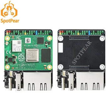 Raspberry Pi Calcula Modulul 4 CM4 IO Bord Dual Gigabit Ethernet Mini Open-source Router Bord