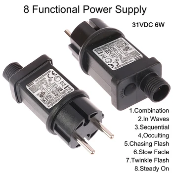 AC 220V La 31VDC 6W 8 Funcționale SELV Lampa LED Driver UE Plug Switch Adaptor Impermeabil IP44 Laser de Iluminat Europa de Alimentare