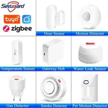 Tuya Zigbee Ușă Senzor PIR Detector de Mișcare Opțional DIY Accesorii APP Inteligente de Control de Alarmă de Securitate Acasă de Lucru Cu Gateway-ul Hub