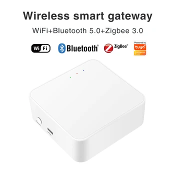 Smart Home 3 In 1 Multi-mode Gateway ZigBee 3.0 WiFi, Bluetooth, Hub Lucra cu Tuya de Viata Inteligente de Control Vocal De Alexa de Start Google