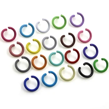 100buc/lot 1.2x8mm Metal Colorat Deschide Sari Inele si Inele Despicate se potrivește Cheie Lanț Inel Conectori pentru Bijuterii DIY Face Constatări