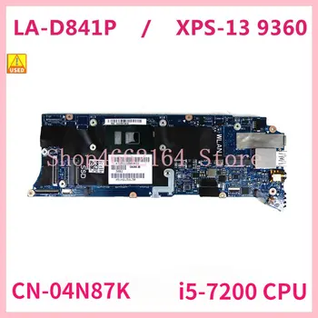 CAZ00 LA-D841P Cu i5-7200U CPU 8GB RAM NC-04N87K Placa de baza PENTRU DELL XPS 13 9360 Laptop Placa de baza 100% Testat OK de Folosit
