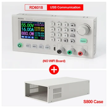 RD RD6018 RD6018W WiFi USB DC-DC Tensiune de Pas în Jos Modul de Alimentare cu Energie Buck Converter Voltmetru Multimetru 60V 18A S800 caz