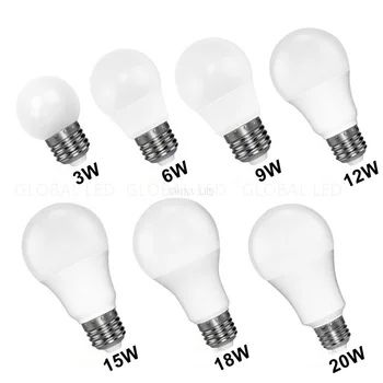 4buc/lot Bec LED E27 E14 20W 15W 18W 9W 12W 6W 3W Lampada LED AC220V 230V 240V Bombilla lumina Reflectoarelor de Iluminat Rece/Cald Lampă