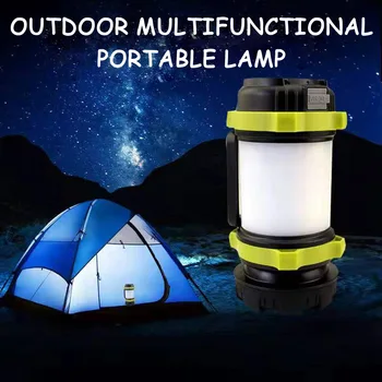 DUS Portabil Camping Lantern USB Reîncărcabilă Lanterna Impermeabil Banca de Alimentare Portabil Lămpi cu Reflector Estompat Searchlight