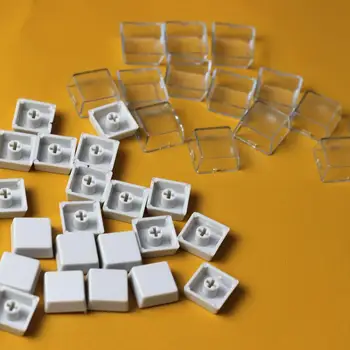 10 Seturi Transparente Taste Butoane Gri Dublu-strat Taste Detașabil Industriale Taste Autocolant Keyboard Keycap Comutator