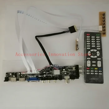 Noi DVB-T2, DVB-C Monitoriza Kit N156B6-L0B Rev C1 N156B6 L0B Rev C2 TV+HDMI+VGA+USB 1366X768 LCD Ecran cu LED-uri Controler Driver de Placa