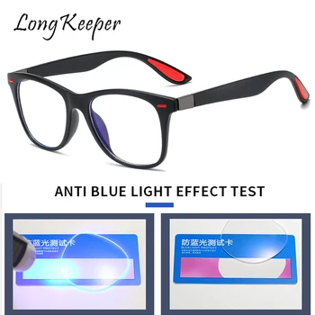 LongKeeper Anti Blue Light Ochelari Pentru Femei, Bărbați Radiații De Lumină Albastră De Blocare Pahare Pătrat Ochelari Cadru De Protecție A Computerului