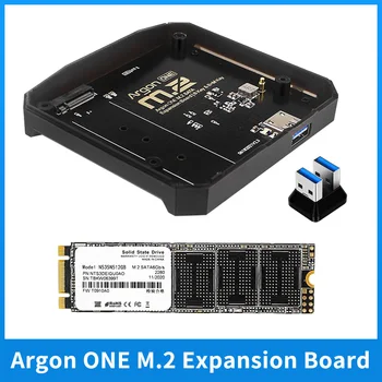 Argon M. 2 SSD, placă de Expansiune USB 3.0 la M. 2 SATA / NVME SSD Adaptor de Bază pentru Raspberry Pi 4 Model B Argon M. 2 / V2 Caz