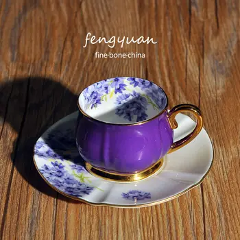 Set de ceasca cafea în stil European de uz casnic din ceramica bone China, ceaiul de după-amiază cana cadou cafea turcească cani espresso set cesti