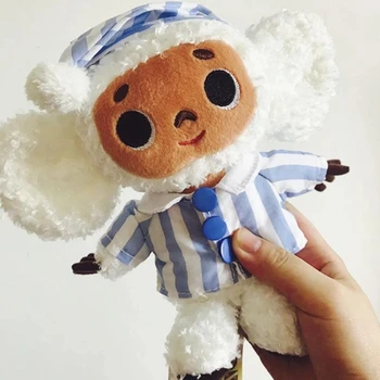 Kawaii Cheburashka Jucarie De Plus Cu Urechi Mari Maimuță Cu Haine Papusa Moale Rusia Anime Copii Dorm Potoli Setea Papusa Jucării Pentru Copii