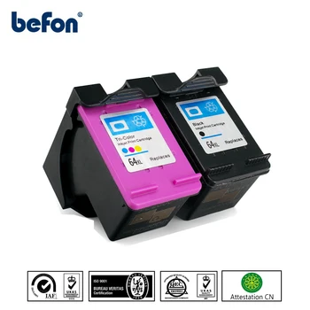befon 64XL Cartuș de Cerneală Compatibile pentru HP 64 XL Funcționează cu HP Envy 6200 7100 7800 7164 7855 7864 6252 6255 Printer