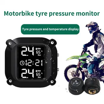 Presiunea în anvelope Detector Ecran LCD Wireless în timp Real de Monitorizare Motocicleta TPMS a Presiunii în Anvelope Sistemul de Monitorizare pentru Moto