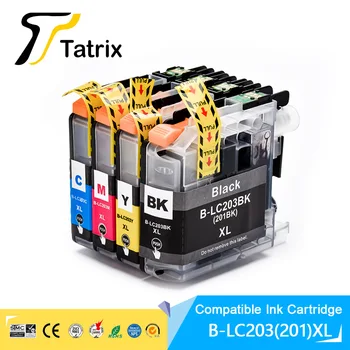 Tatrix LC201 LC203 LC203 Compatibile Cartuș de Cerneală 4PK Pentru Brother MFC-J885DW J460DW J480DW J485DW J680DW J880DW Printer
