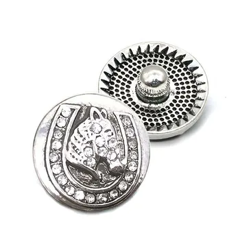 En-gros de metal Stras Butoane de Ajustare w182 cal Diy Bijuterii se potrivesc 18mm Snap butonul Coliere/Bratari pentru femei
