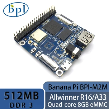 Banana PI BPI-M2M Allwinner A33 Quad Core, 512MB DDR3 8G eMMC Suport CSI DSI WIFI, BT 4.0 Rula Android 6.0 Și Linux Ubuntu Tina