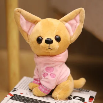 17cm 1BUC Nou Drăguț Câine Chihuahua Jucărie de Pluș Umplute Copii Ziua de nastere Cadou de Craciun Jucarii Copii 4 Culori