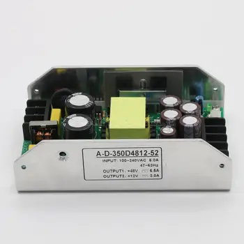 HiFi Audio Amplificator de Comutare de Alimentare 350W DC48V 6.5 UN+12V 2A Iesire Dual PSU