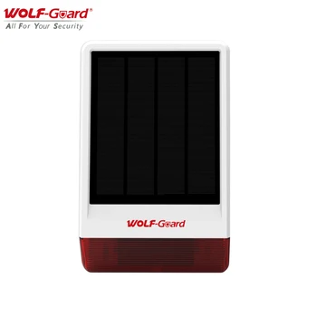 Wolf-Guard 120dB Solare Sirena Wireless de Exterior rezistentă la intemperii Intermitent Alarmă Gazdă pentru Acasă de Securitate Anti-Furt Sistem Antifurt