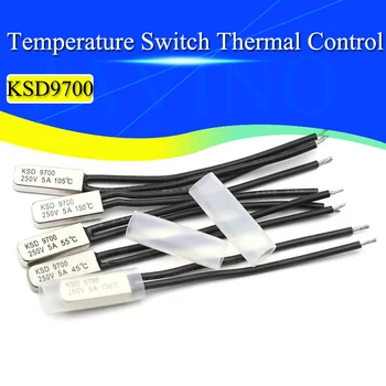 KSD9700 5A 250V 40~105 Grade Disc Bimetal Comutator de Temperatura Aproape Normal Închis Termostat de protecție Termică