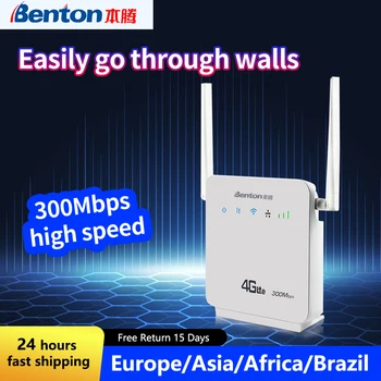 Benton D921 Acasă Portabil Wireless Router Wifi 4G Antena Lte Adaptor Deblocat Cinetică CPE VPN WPS 300Mbps Cat4 Cu Cartela Sim